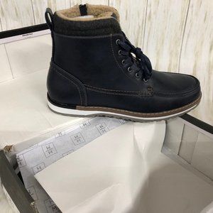 Harrison Men'S Casual Fur Lined Boots 12 Navy